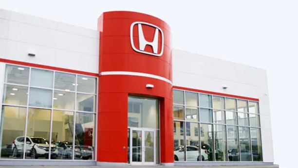 Outdoor image of Honda dealership                