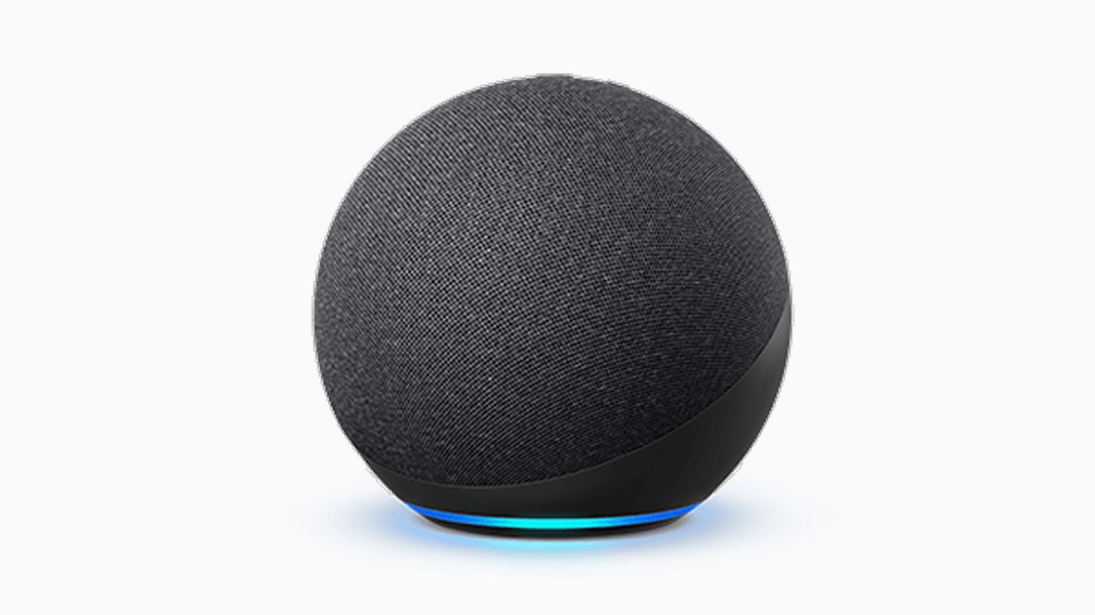 Le haut-parleur intelligent Amazon Echo, équipé de l’assistant vocal Alexa.