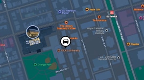 A map of downtown Toronto.