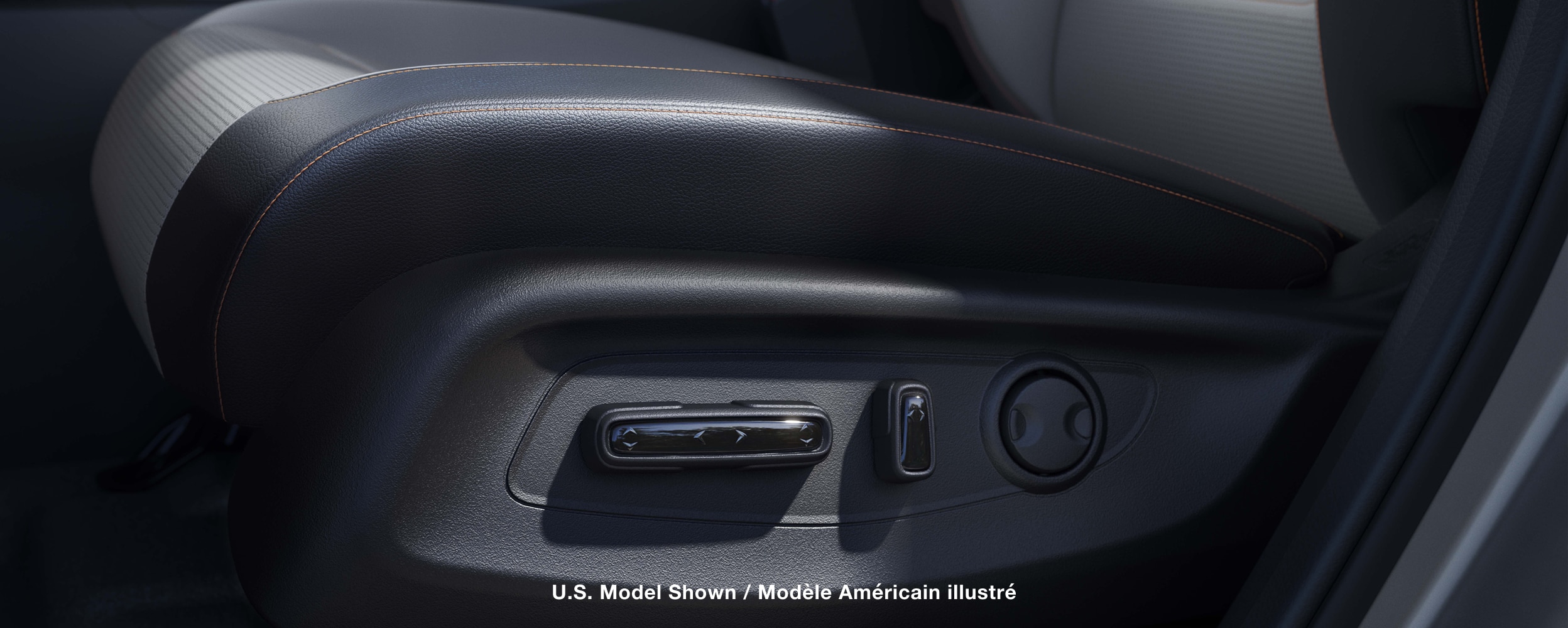 Closeup of driver side interiro door