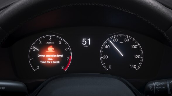 Close up of dashboard monitor