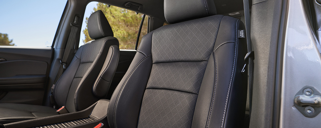 Honda Passport Closeup of driver’s seatback.