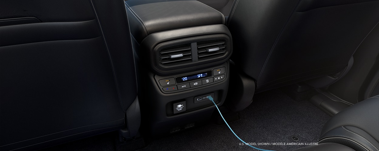 Gros plan du port de chargement.