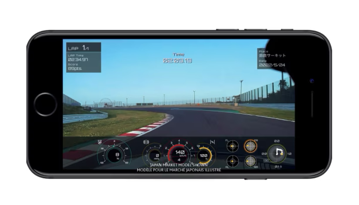 Closeup of the LogR™ smartphone app interface on a smartphone.