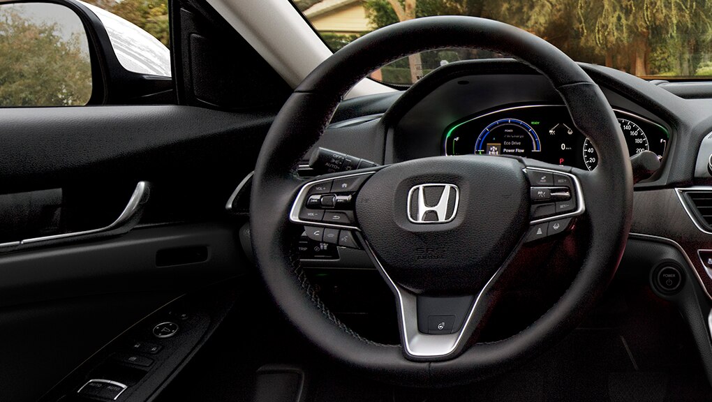 Image of 2021 Honda Accord Hybrid steering column.