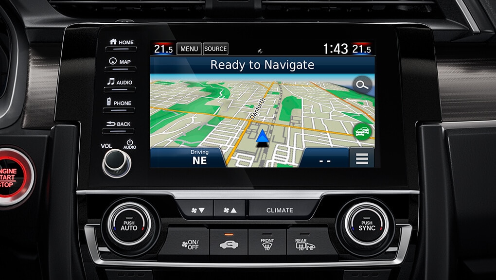 Honda Satellite Linked Navigation System Technology | The 2021 Civic | Honda Canada