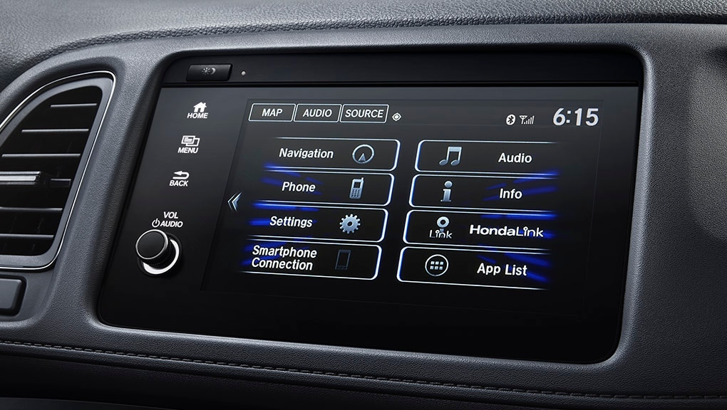 Menu detail on Display Audio touch-screen in the 2022 Honda HR-V. 