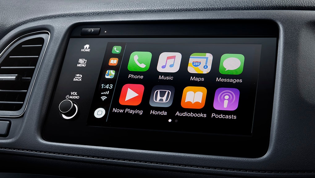 Apple CarPlay™ / Android Auto™ detail on Display Audio touch-screen in the 2022 Honda HR-V. 