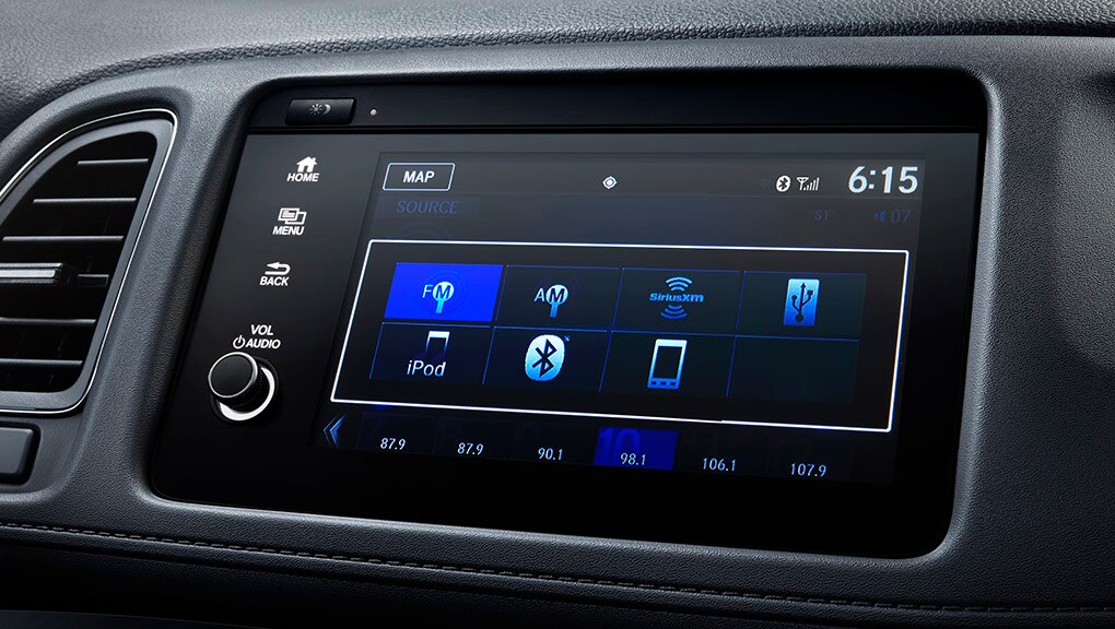 Menu detail on Display Audio touch-screen in the 2022 Honda HR-V.