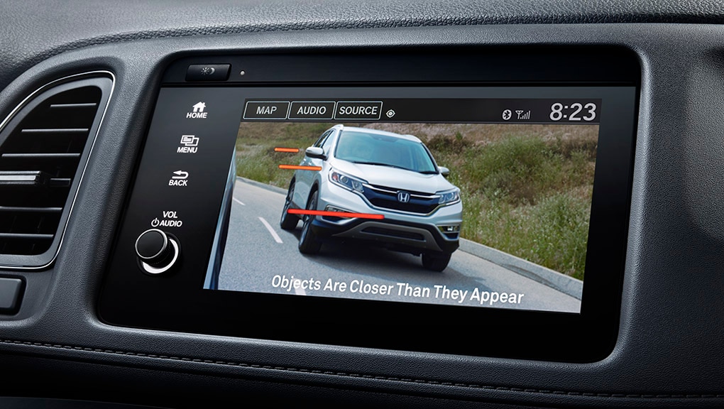 Available Honda LaneWatch™  detail on Display Audio touch-screen in the 2022 Honda HR-V. 
