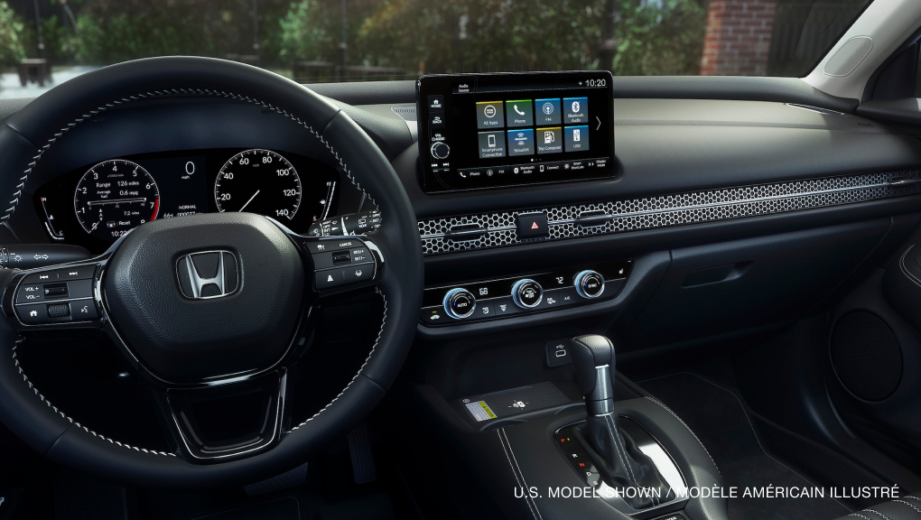 Menu detail on Display Audio touch-screen in the 2022 Honda HR-V. 