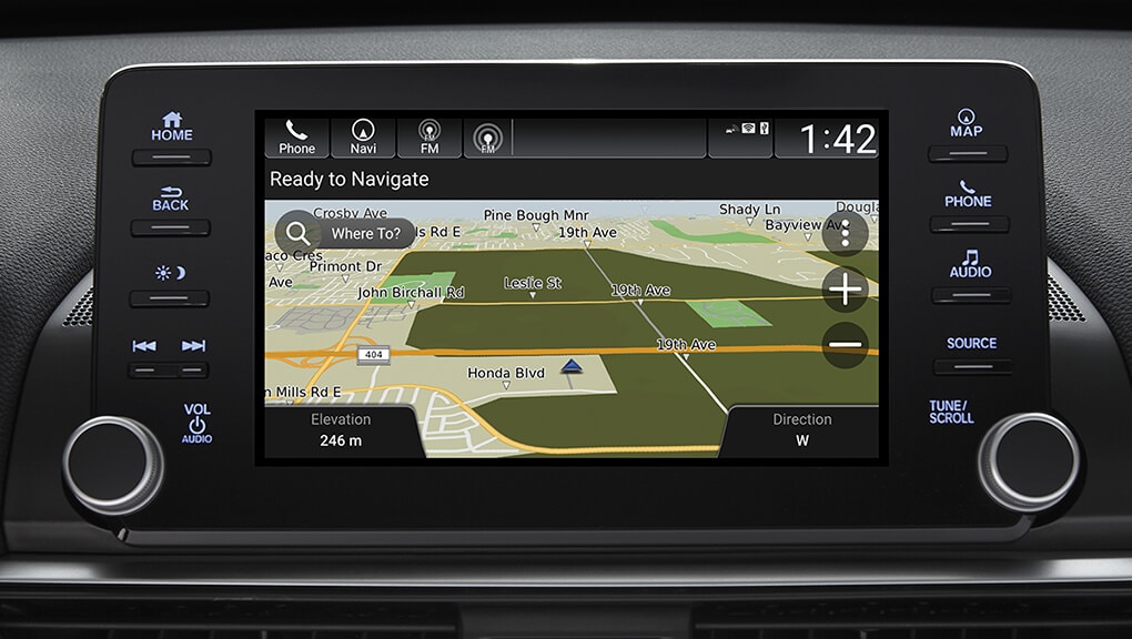 Honda Satellite Linked Navigation System Technology | 2019 Accord Sedan | Honda Canada