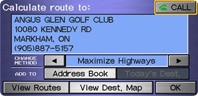 Navigation System: Call Points of Interest