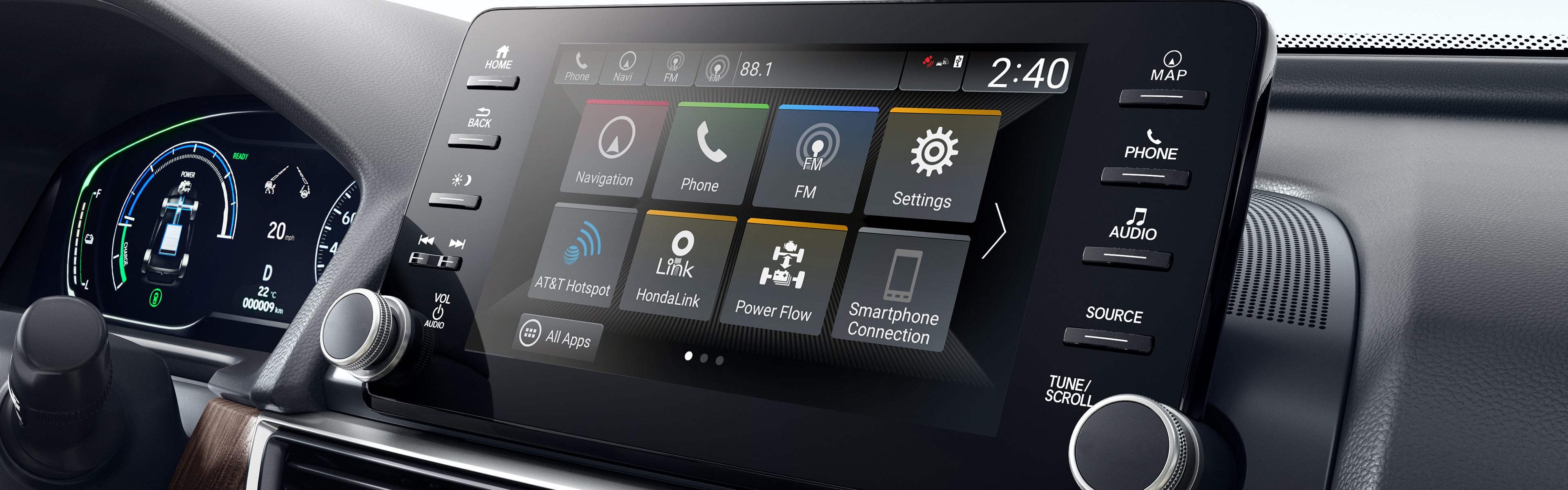 Image of 2021 Accord Hybrid display screen